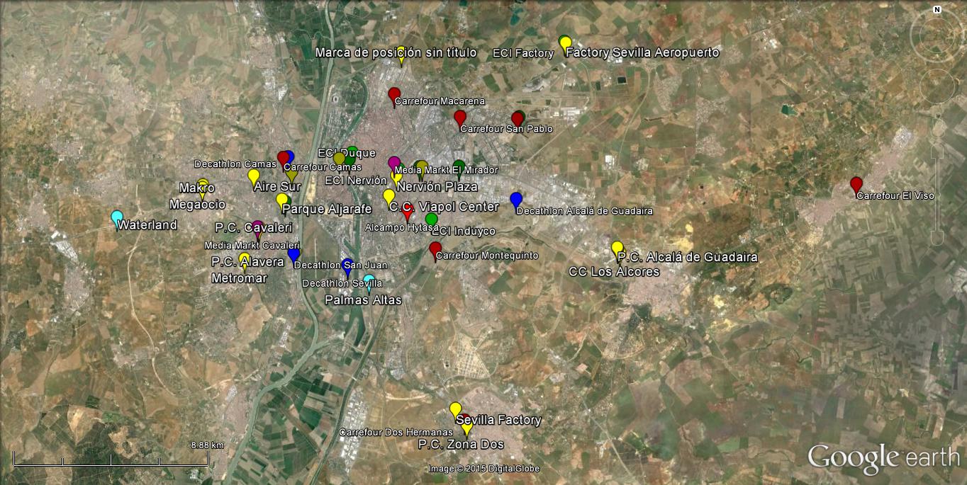 Centros Comerciales en Sevilla